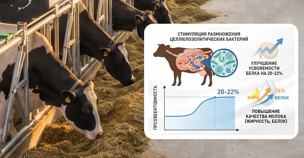 Живой белок - высокие удои при снижения затрат